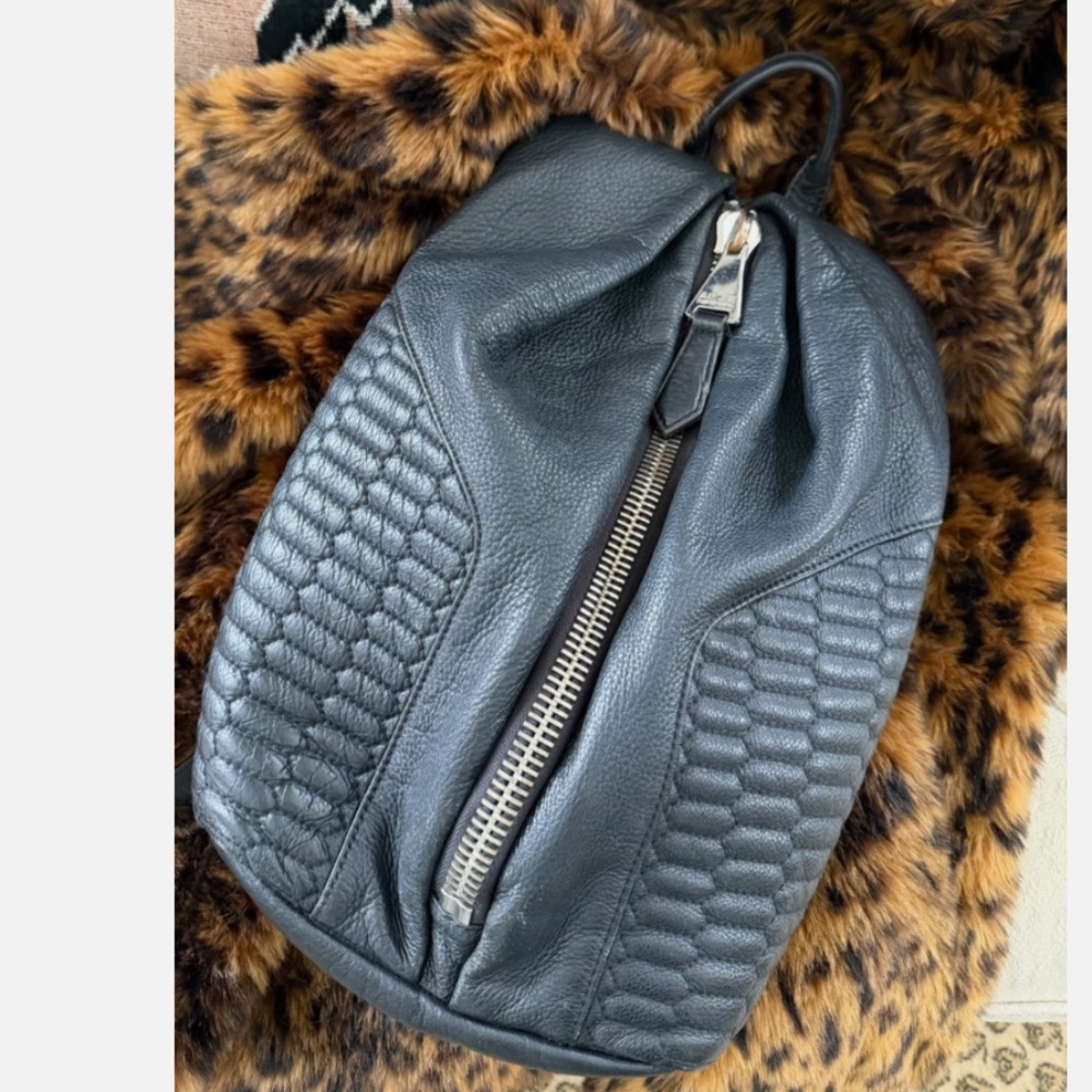 Aimee Kestenberg Tamitha black leather backpack